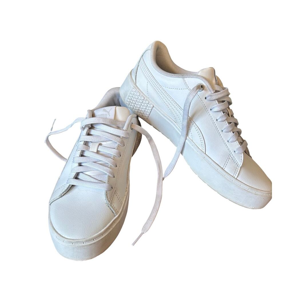 Puma Smash Platform V2 Triple White Women’s 7.5